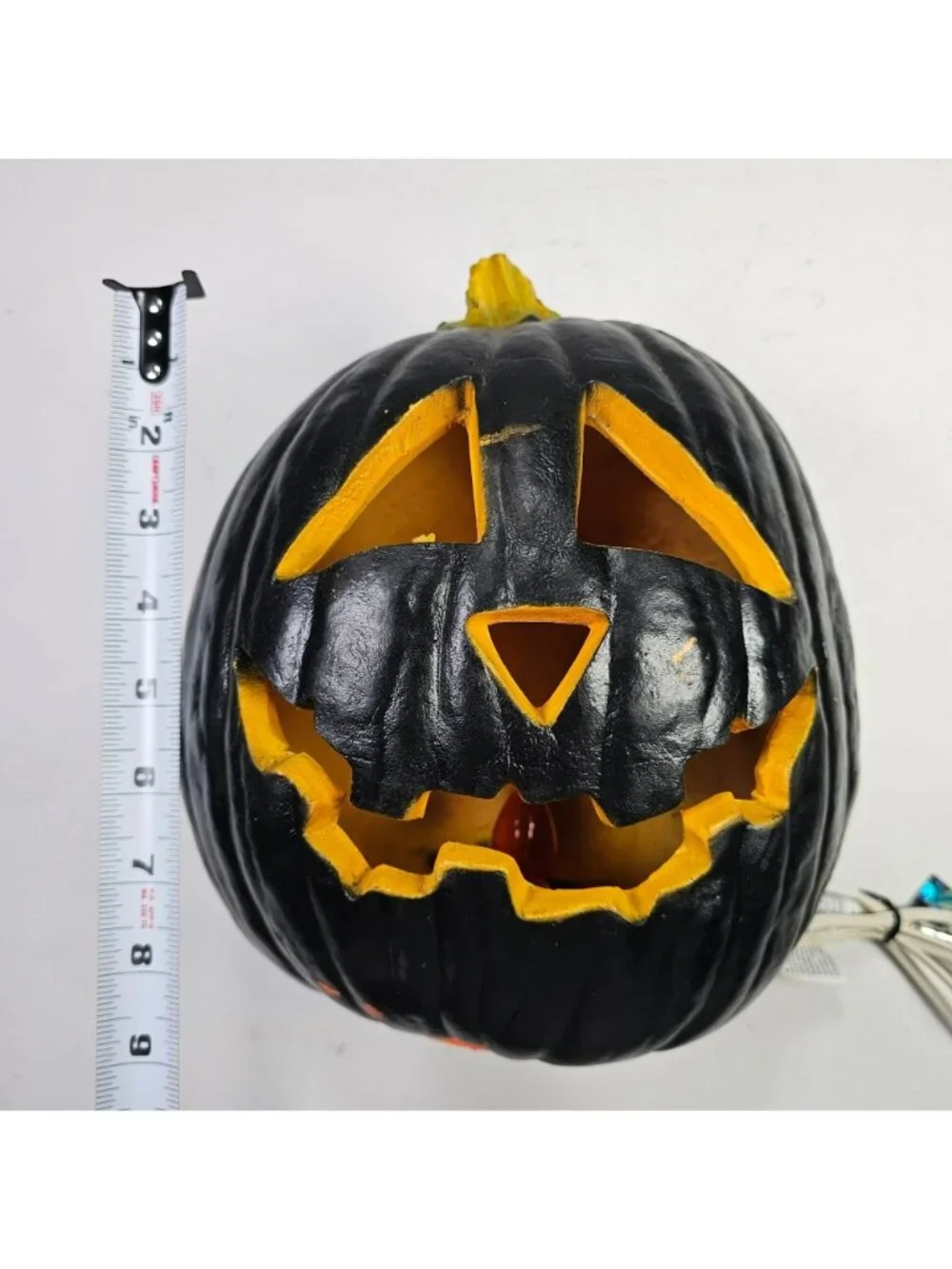 Trendmaster 1993 Black Light-Up Jack-O-Lantern 9